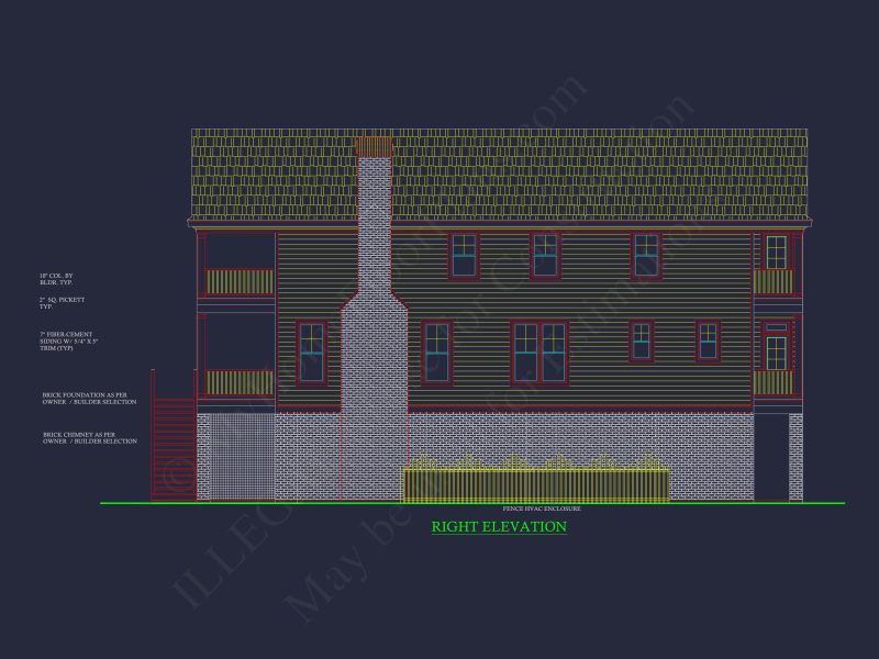 Spacious 6-Bedroom house Plan with CAD Designs and Blueprints