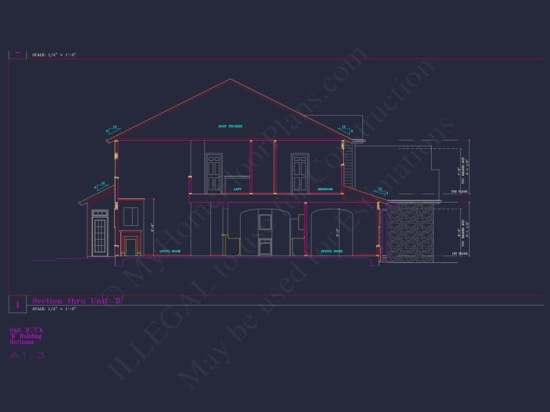 Spacious 6-Bedroom Townhome Plan