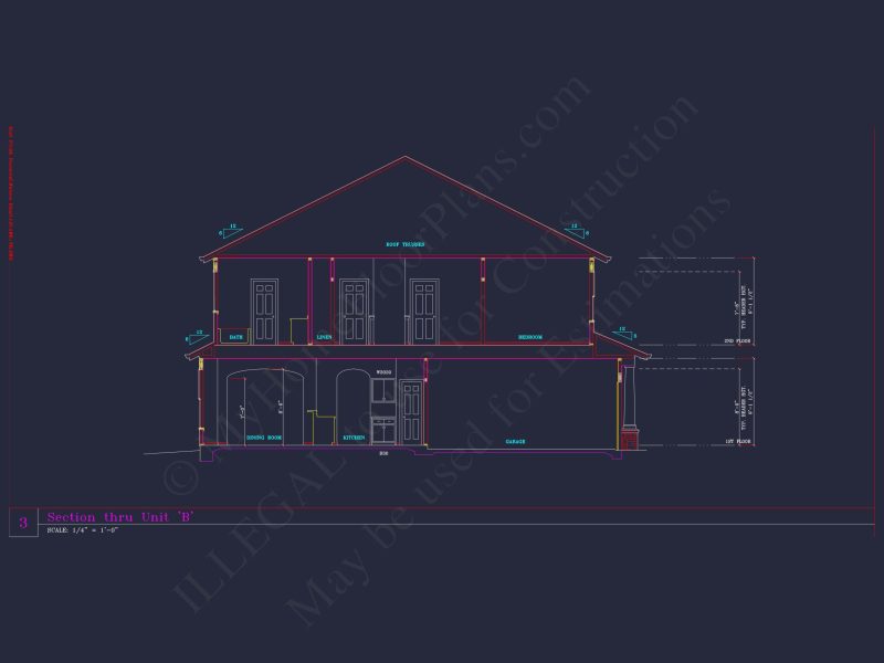 Spacious 6-Bedroom Townhome Plan