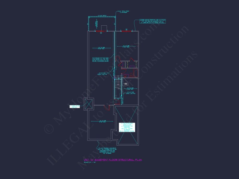 Spacious 6-Bedroom Townhome Plan
