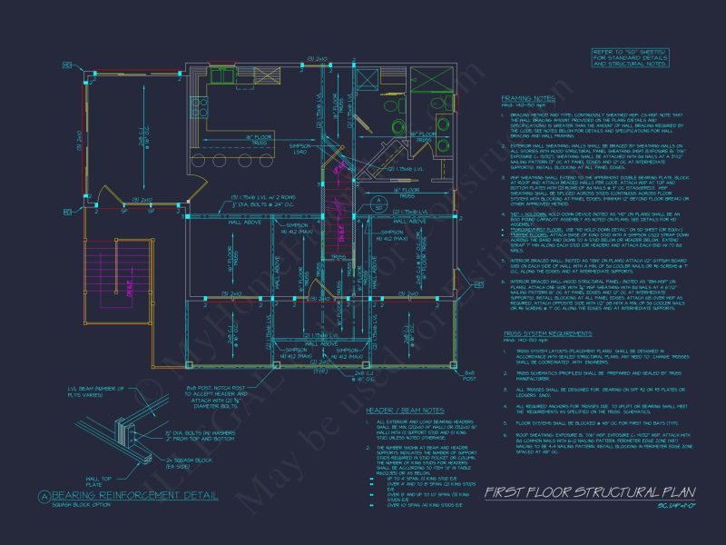 Spacious Beach house Floor Plan with Modern CAD Designs