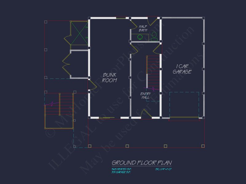 Spacious Beach house Floor Plan with Modern CAD Designs