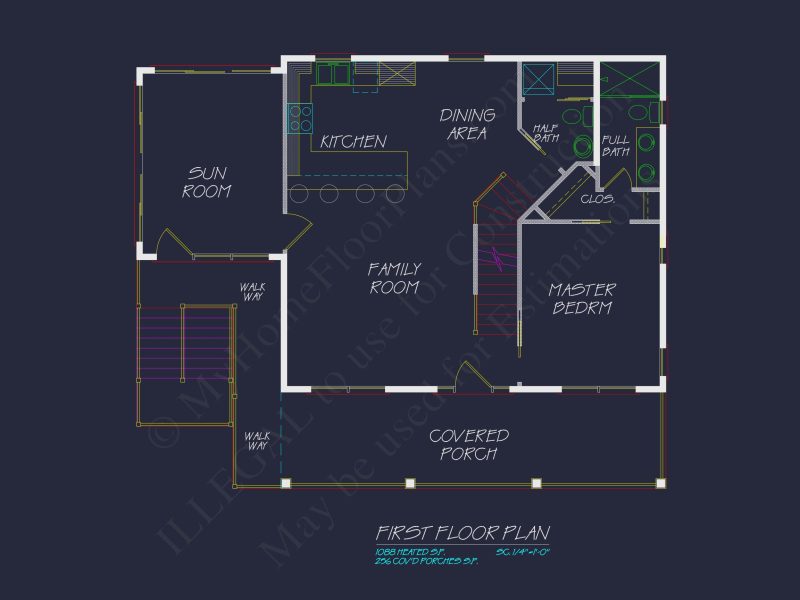 Spacious Beach house Floor Plan with Modern CAD Designs