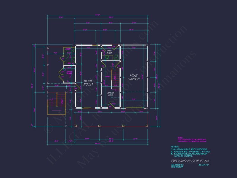 Spacious Beach house Floor Plan with Modern CAD Designs