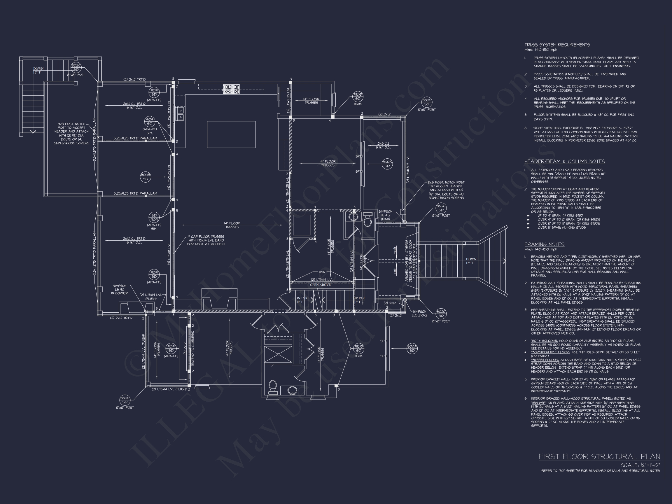 Spacious Beach Home Plan with 3 Floors and Modern Designs