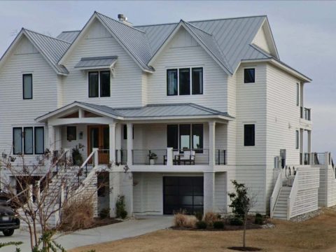 Spacious Beach house Plan with 3 Floors and Modern Designs