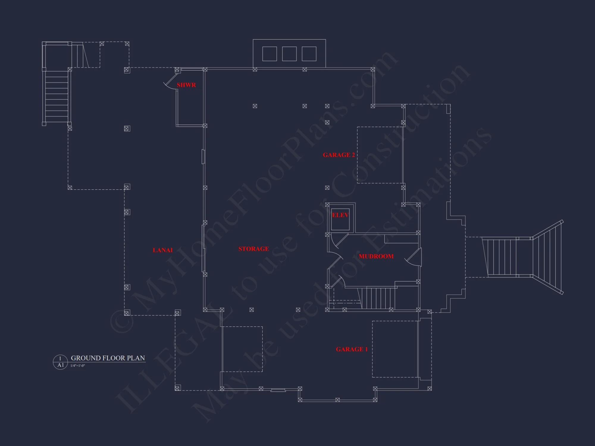 Spacious Beach house Plan with 3 Floors and Modern Designs