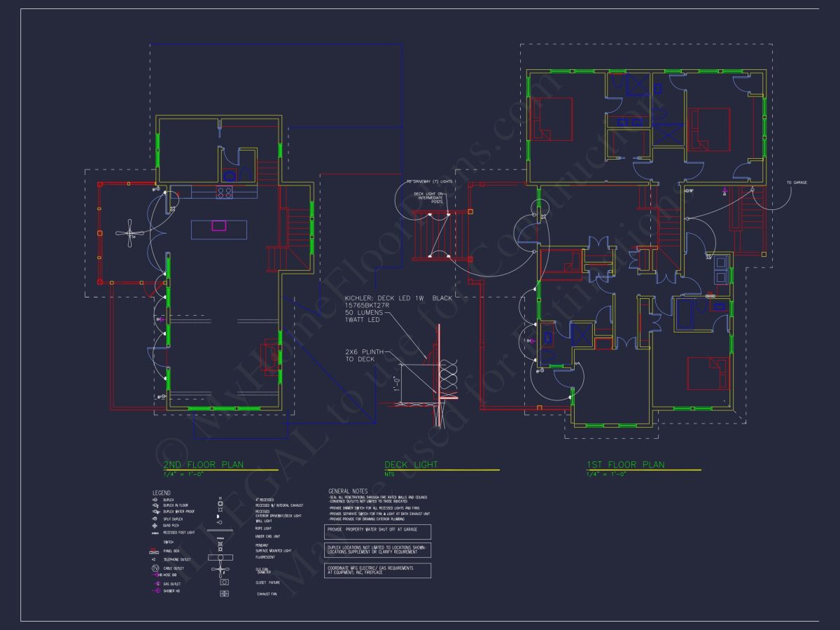 Spacious Coastal house Plan with CAD Floor Plans & Designs