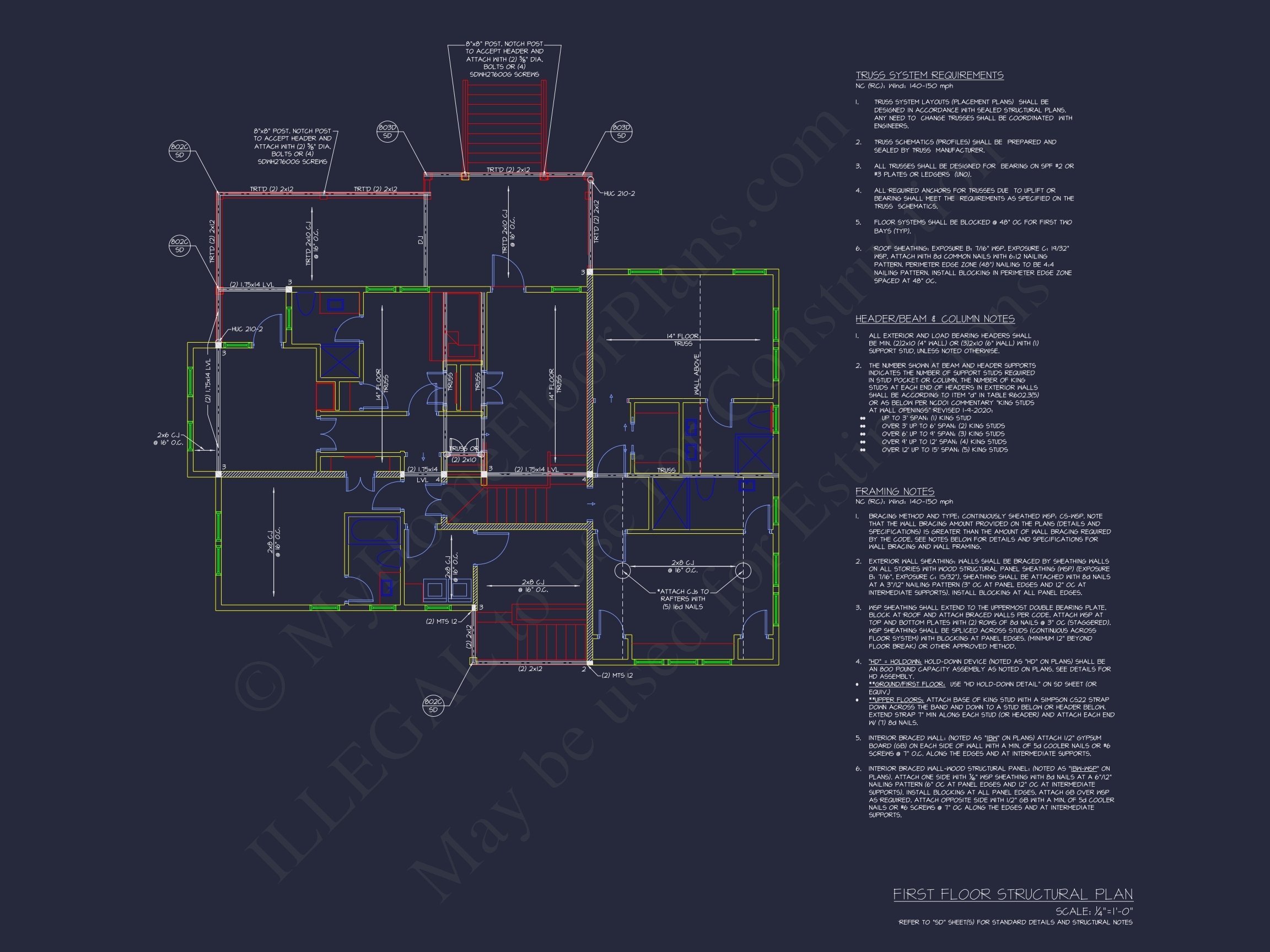 Spacious Coastal Home Plan with CAD Floor Plans & Designs