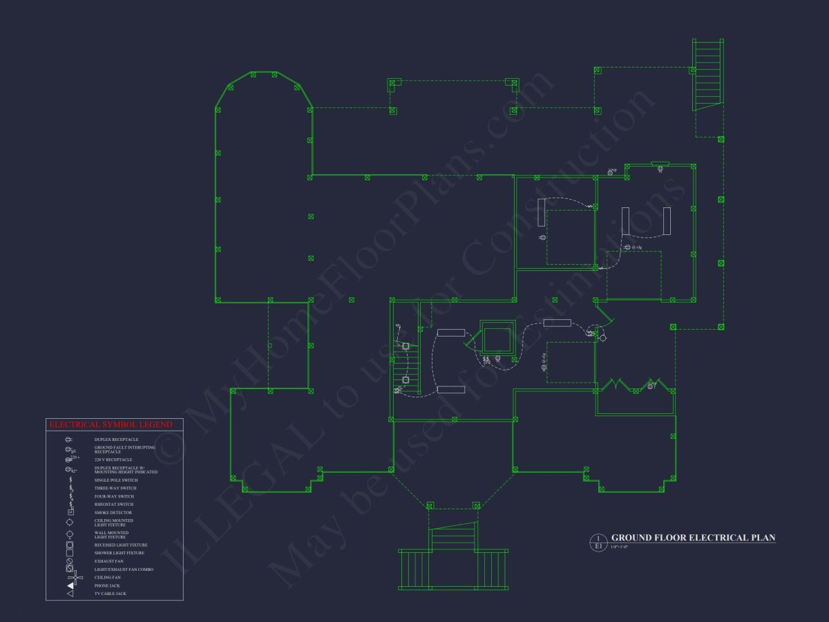 Spacious Coastal house Plan with Detailed Floor Plans & CAD Designs