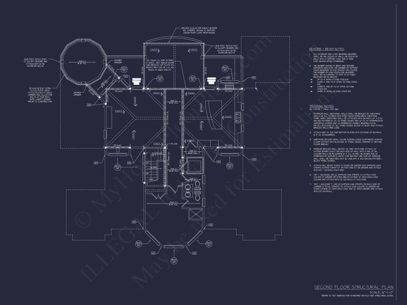 Spacious Coastal house Plan with Detailed Floor Plans & CAD Designs