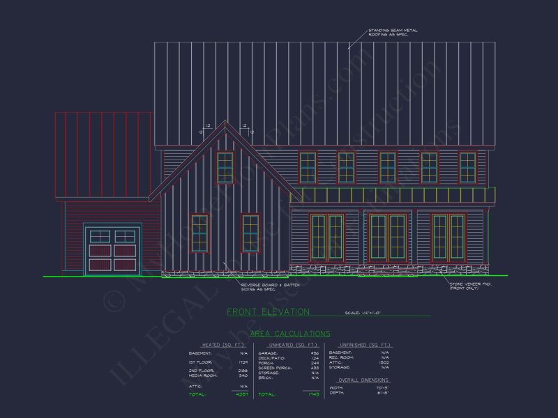 Spacious Colonial Farmhouse house Plan with CAD Designs