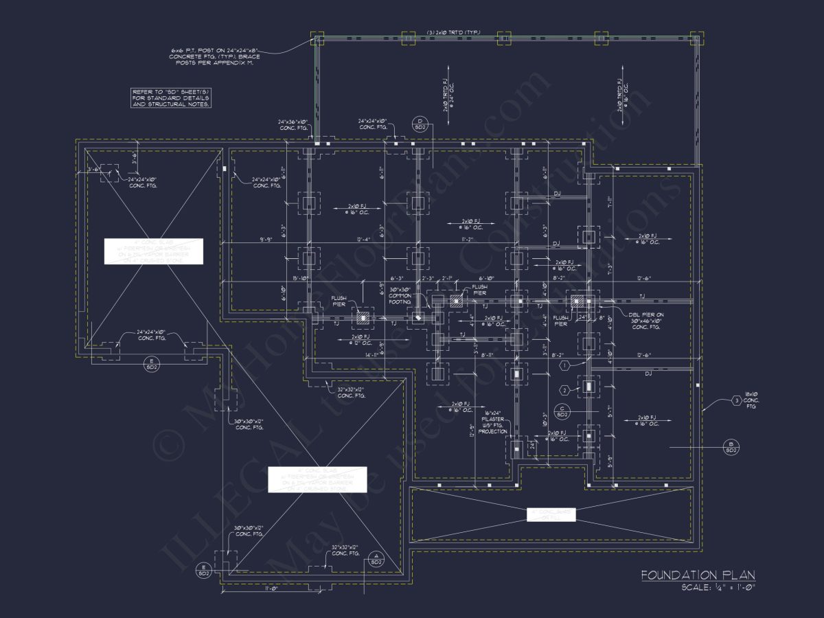 Spacious Colonial Farmhouse house Plan with CAD Designs