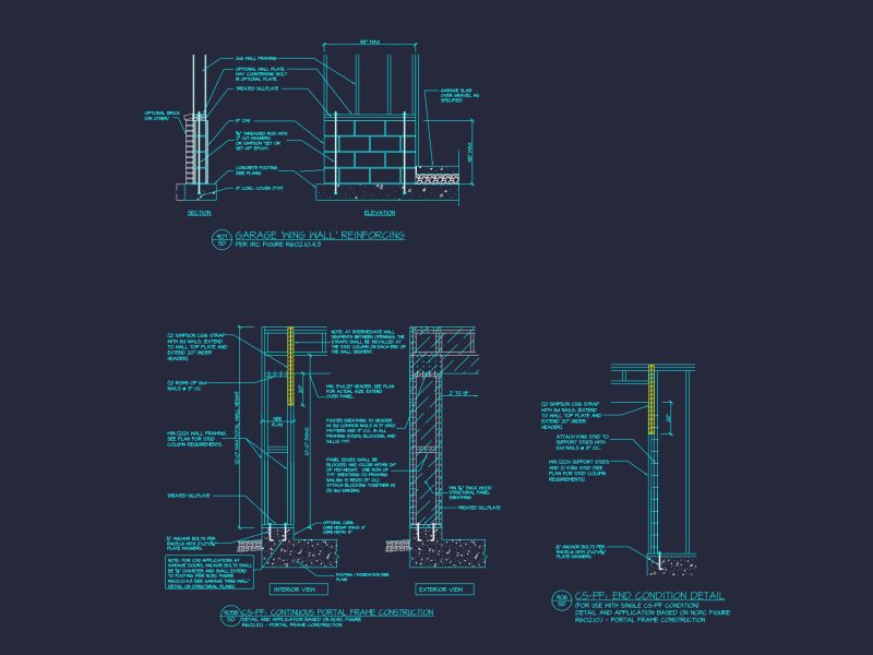 Spacious Craftsman house Floor Plan with CAD Architecture