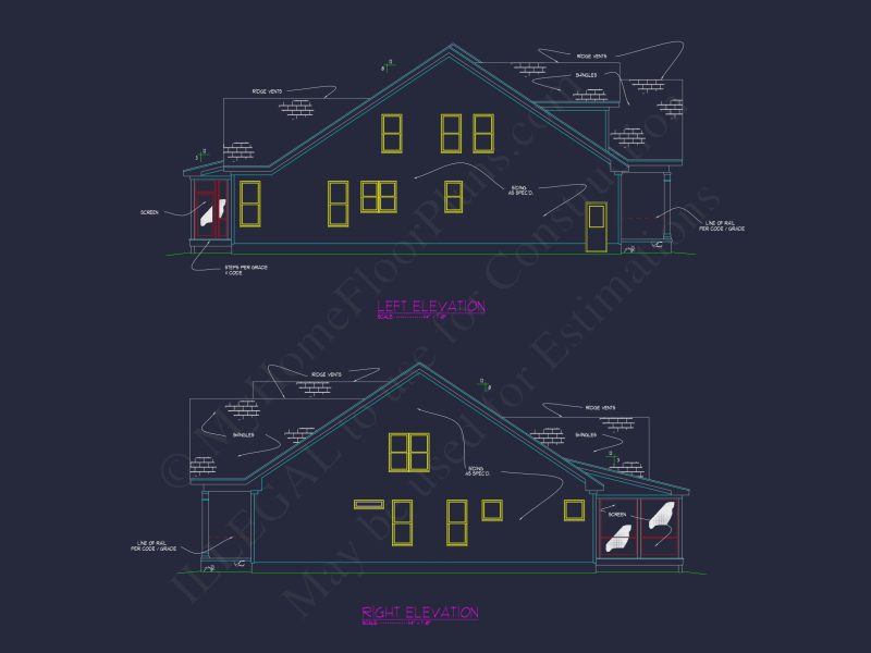 Spacious Craftsman house Plan: Detailed Floor Plan & Designs