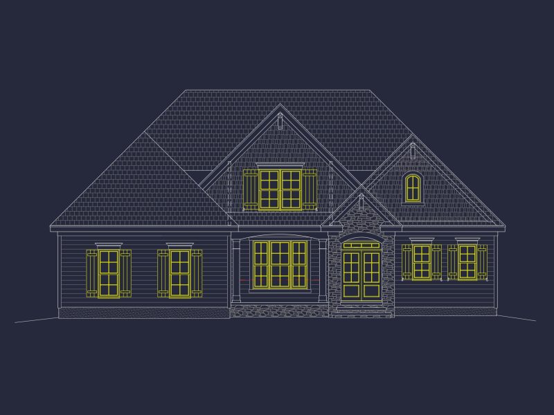 Spacious Craftsman house Plan with 4 Beds