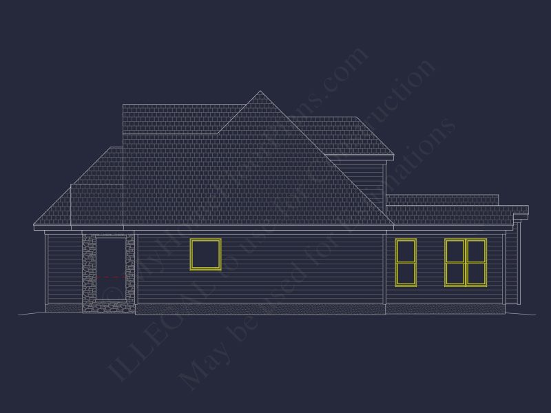 Spacious Craftsman house Plan with 4 Beds