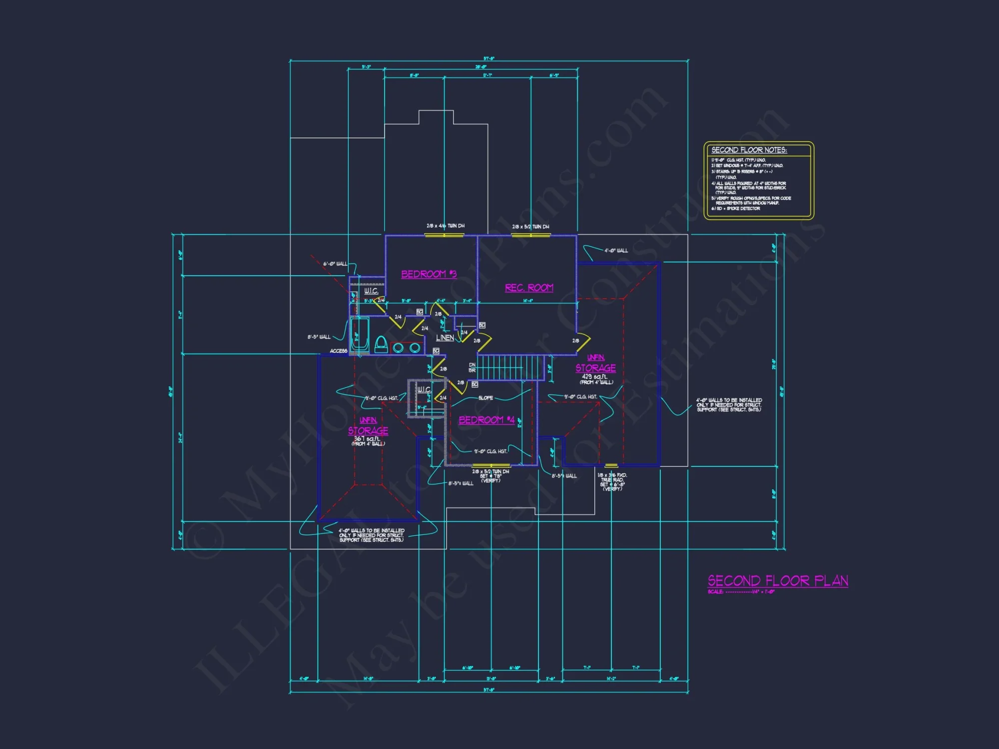 Spacious Craftsman house Plan with 4 Beds