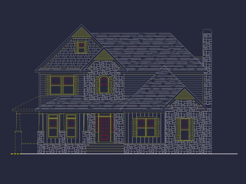 Spacious Craftsman house Plan with CAD Blueprints & Designs