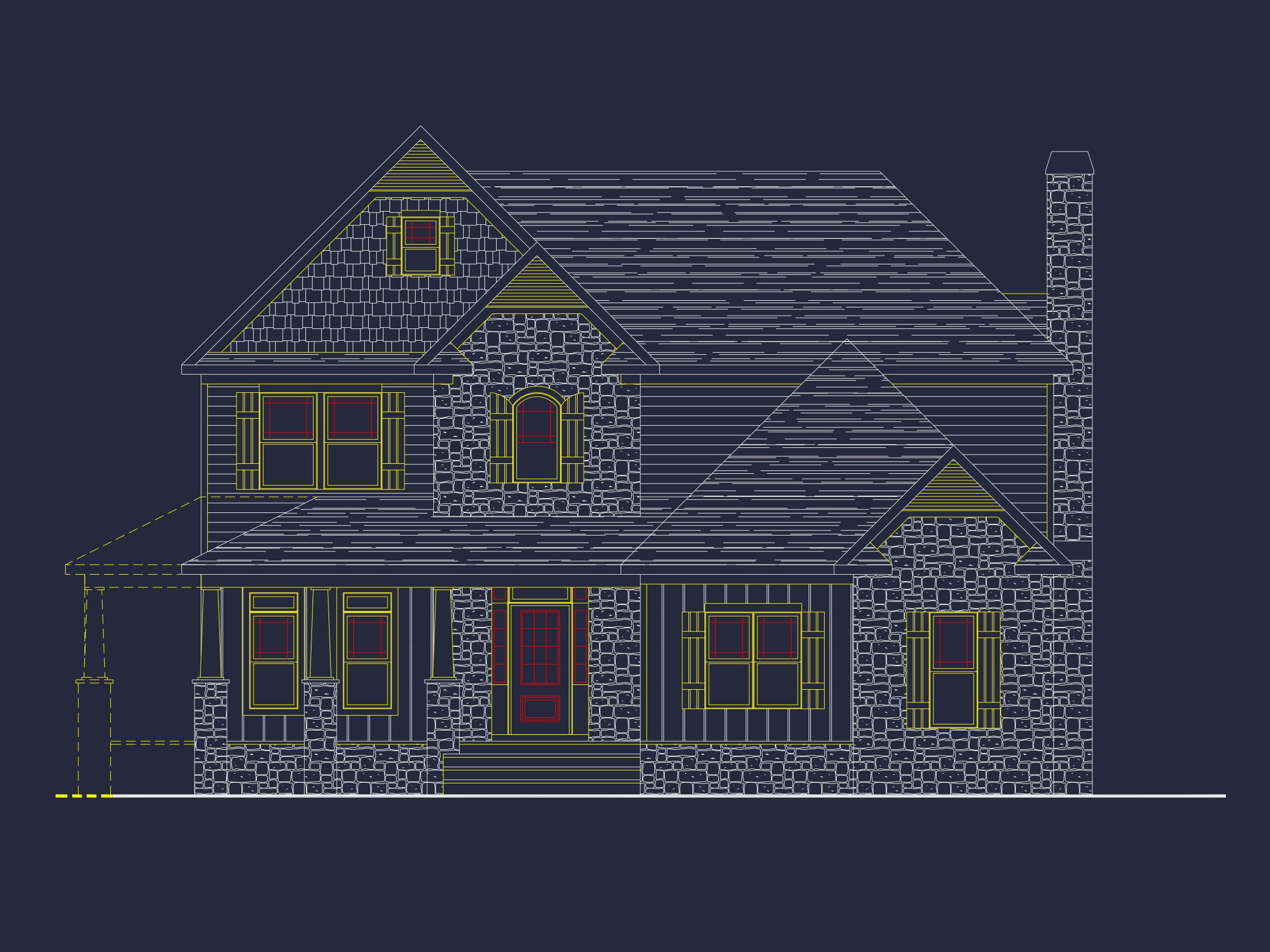 Spacious Craftsman house Plan with CAD Blueprints & Designs