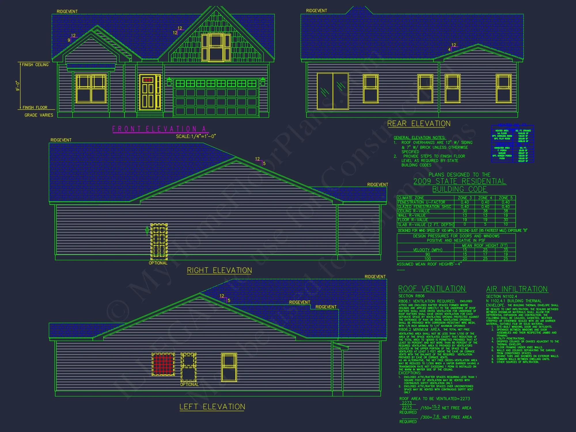 Spacious Craftsman house Plan with CAD Floor Designs