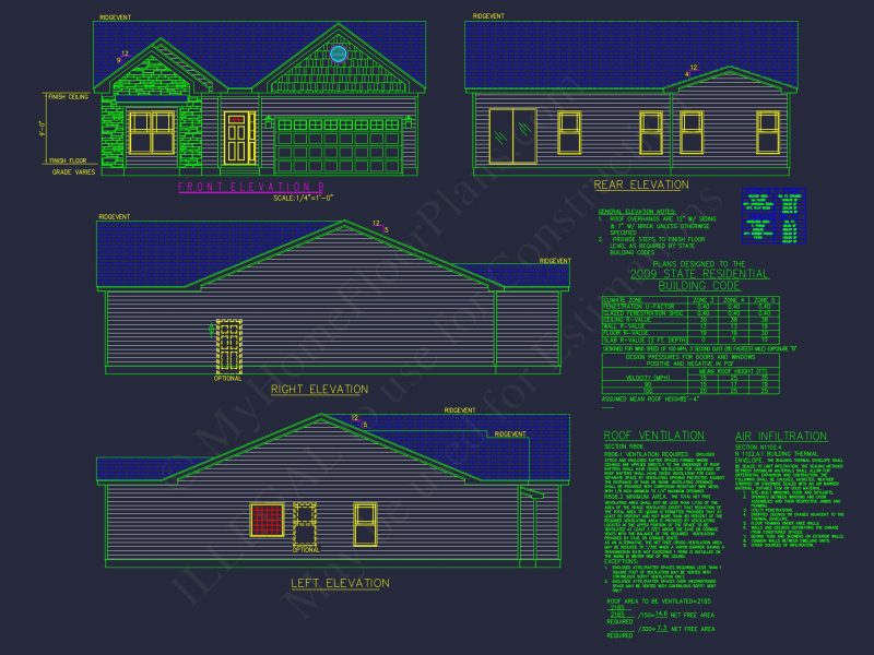 Spacious Craftsman house Plan with CAD Floor Designs