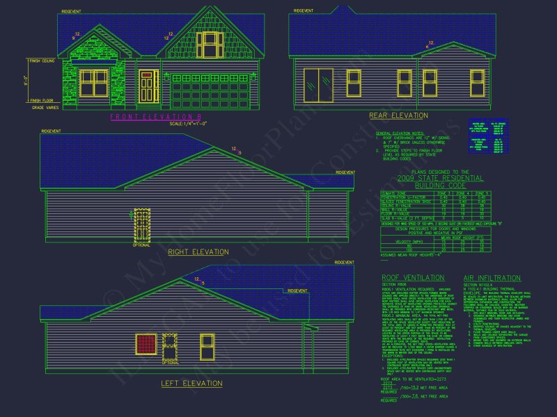 Spacious Craftsman house Plan with CAD Floor Designs