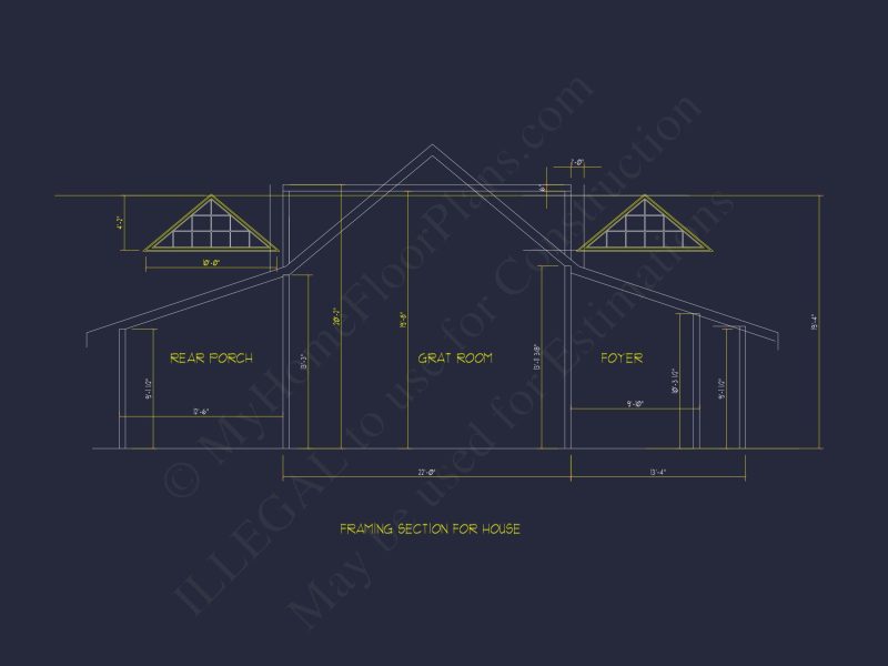 Spacious Craftsman house Plan with CAD Floor Designs