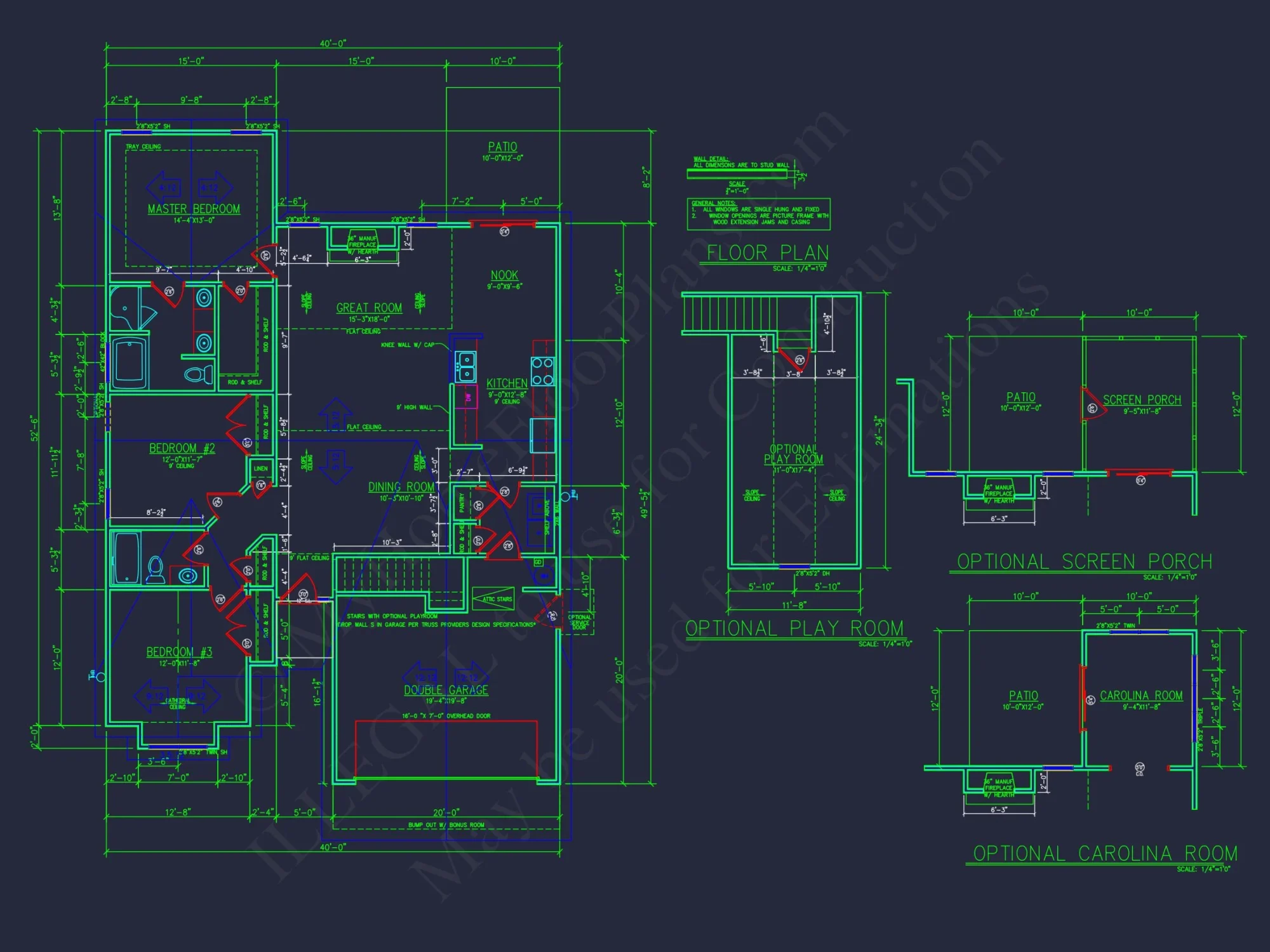 Spacious Craftsman house Plan with CAD Floor Designs