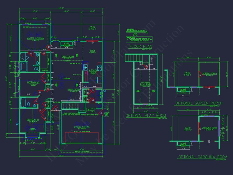 Spacious Craftsman house Plan with CAD Floor Designs