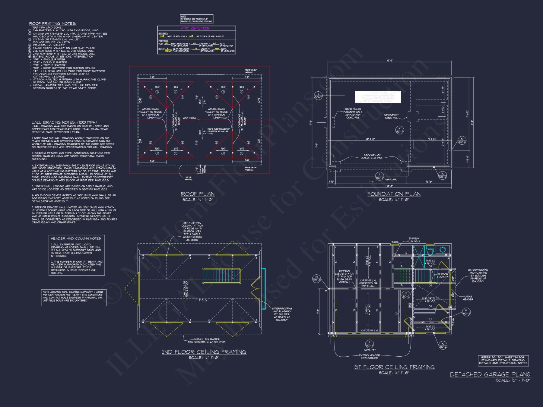 Spacious Craftsman house Plan with CAD Floor Designs