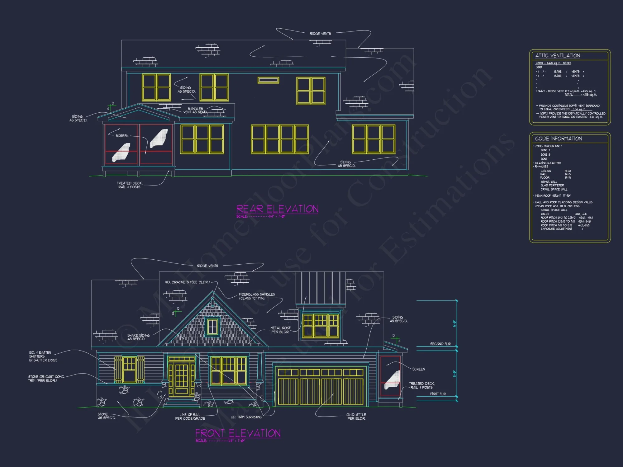 Spacious Craftsman house Plan with Floor Plans & CAD Designs