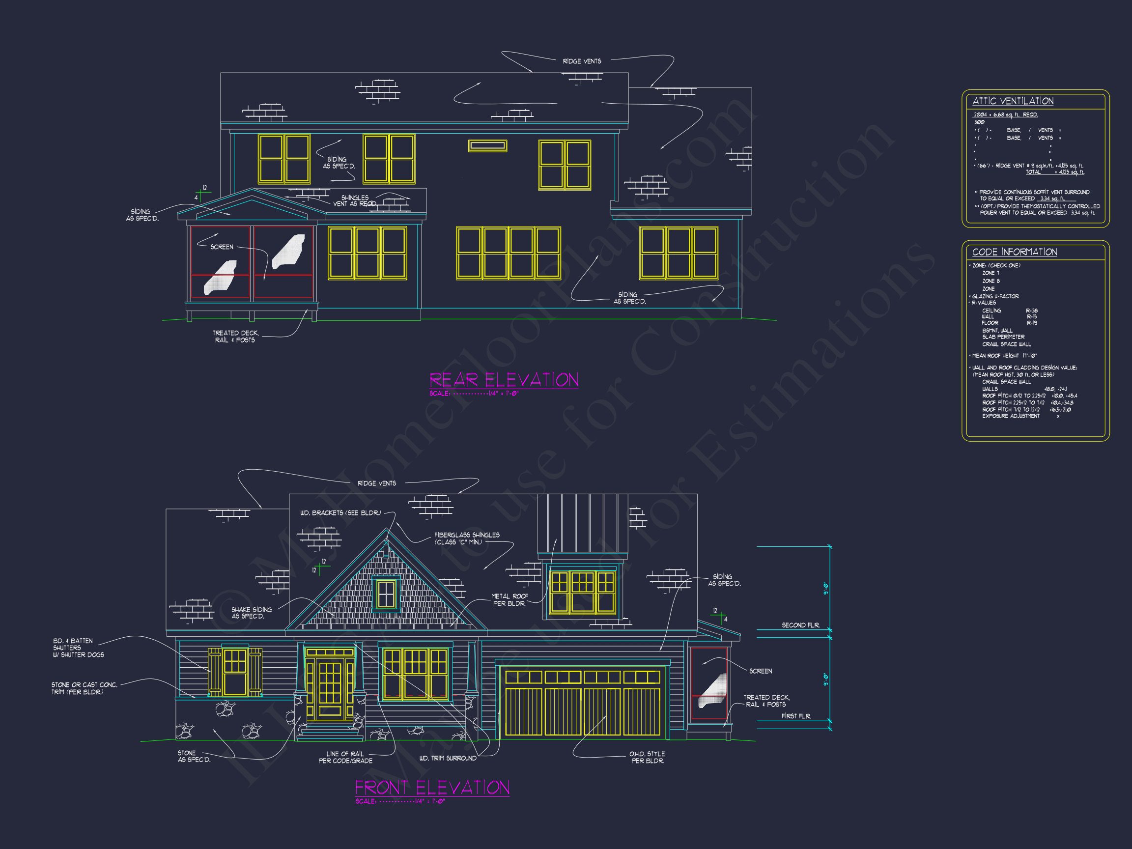 Spacious Craftsman house Plan with Floor Plans & CAD Designs