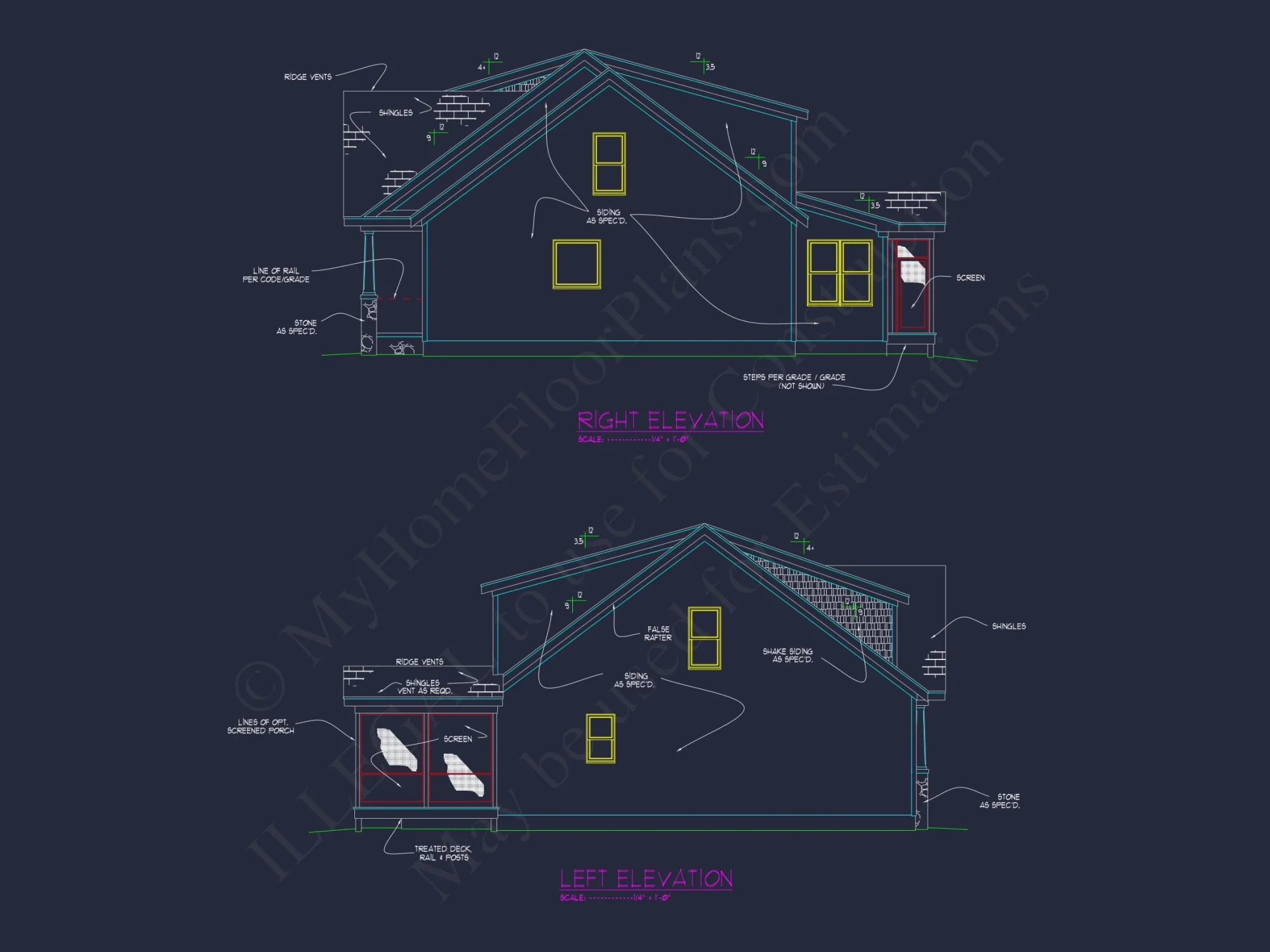 Spacious Craftsman house Plan with Floor Plans & CAD Designs