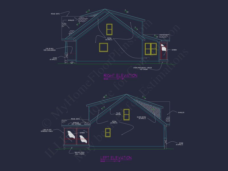 Spacious Craftsman house Plan with Floor Plans & CAD Designs