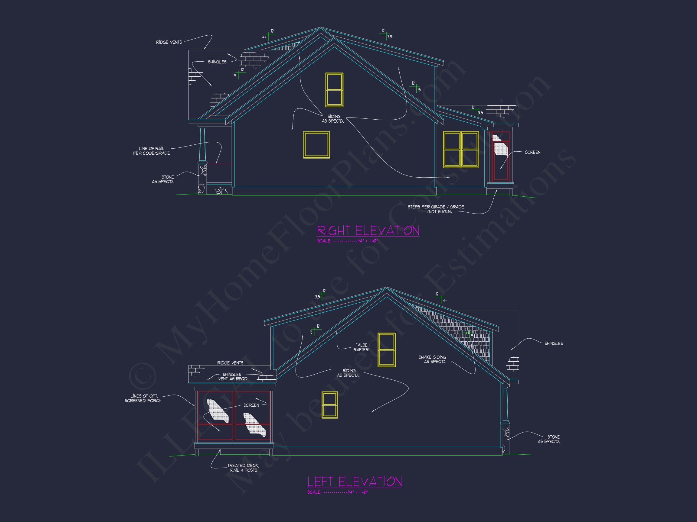 Spacious Craftsman house Plan with Floor Plans & CAD Designs