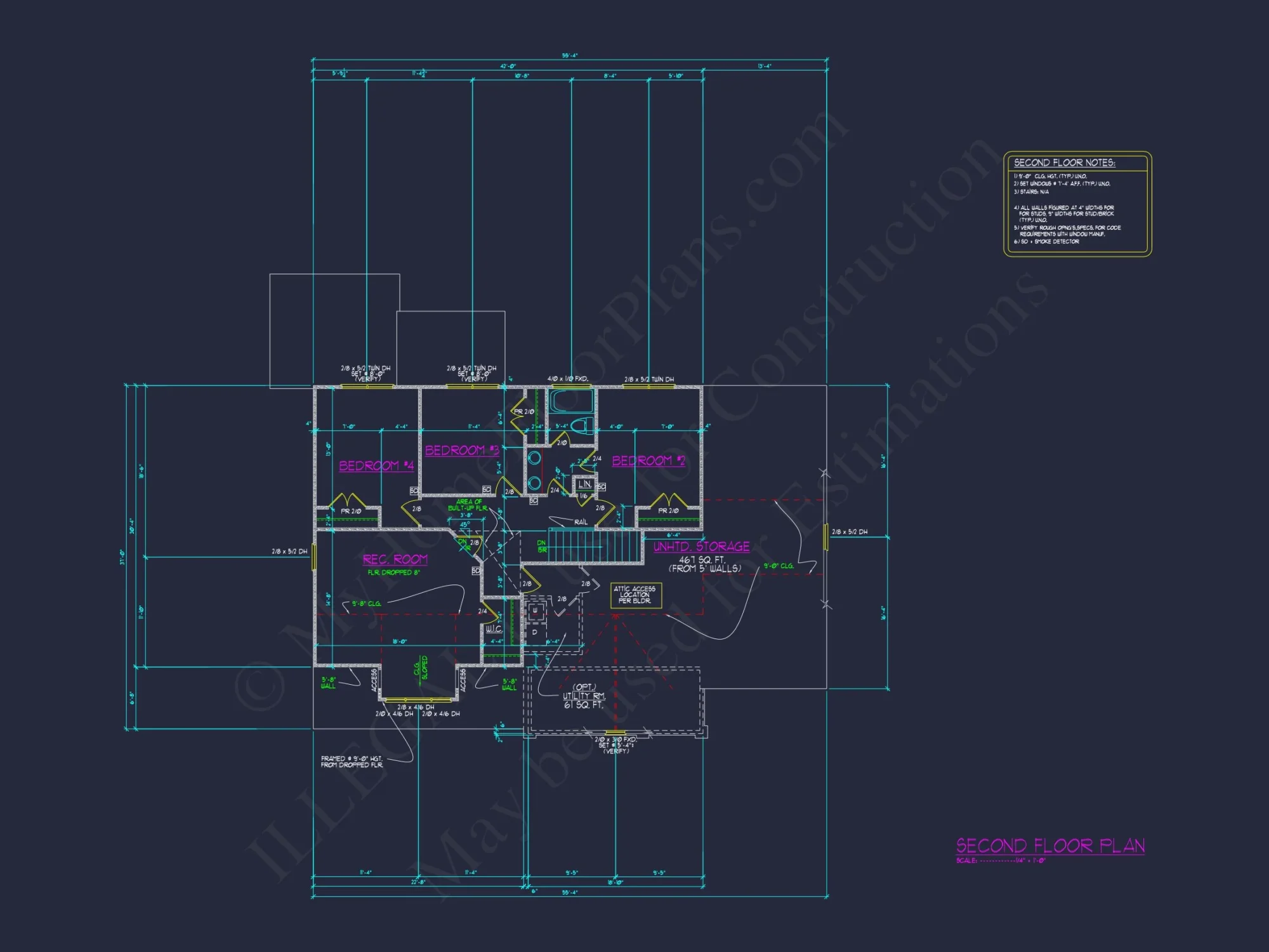 Spacious Craftsman house Plan with Floor Plans & CAD Designs