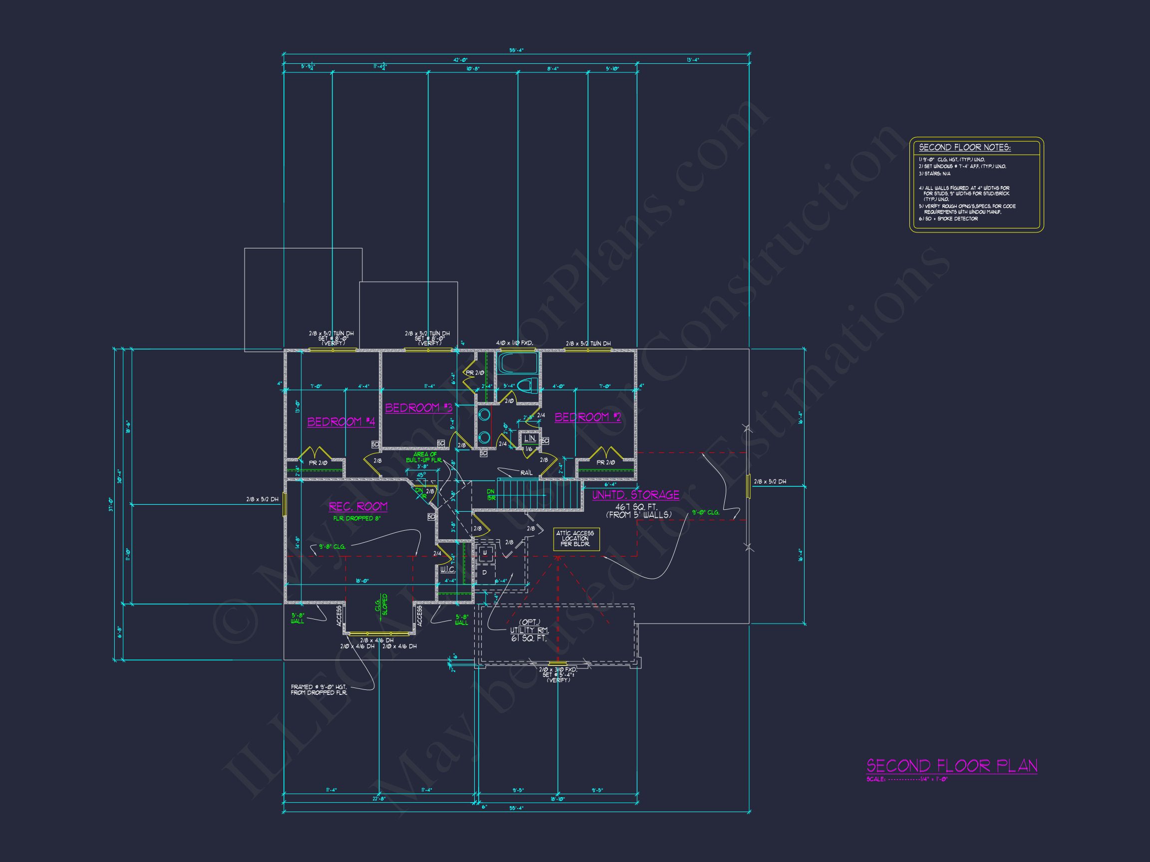 Spacious Craftsman house Plan with Floor Plans & CAD Designs