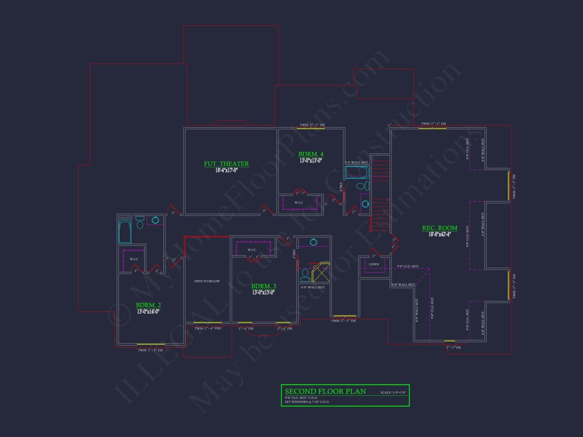 Spacious Custom house Plan with Architectural CAD Designs