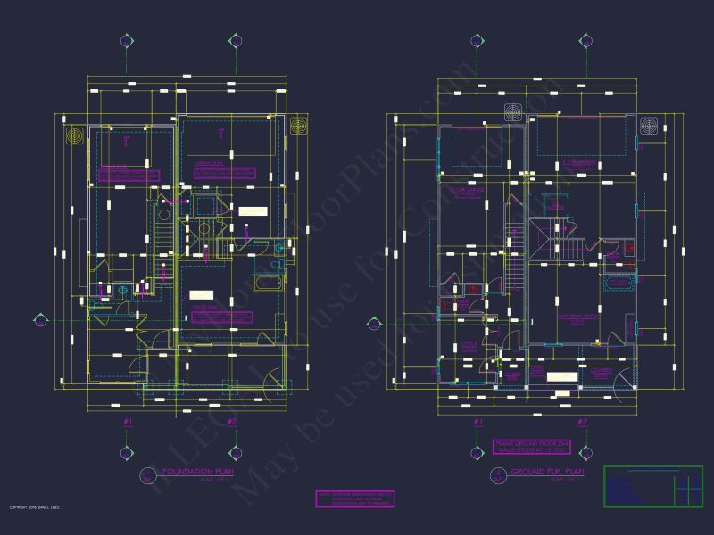 Spacious Duplex house Plans with Architectural Designs Blueprint