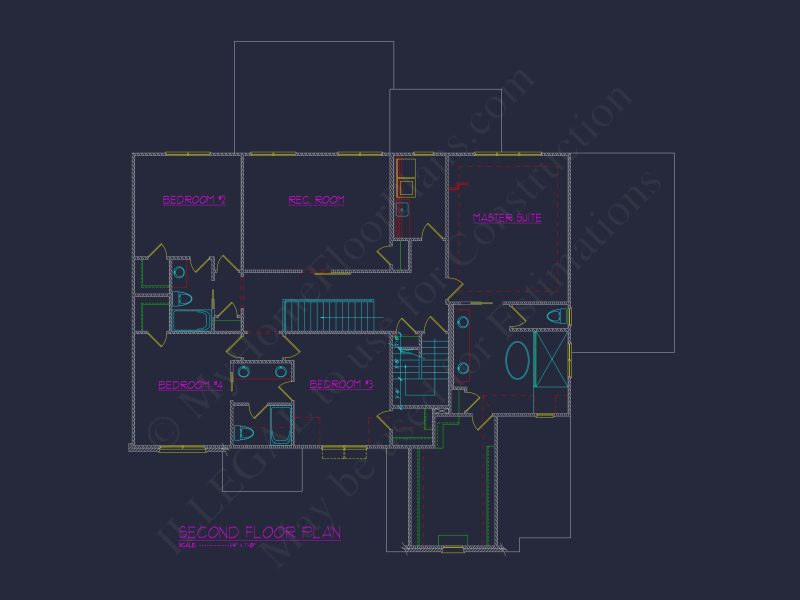 Spacious Farmhouse house Plan with Detailed Floor Blueprint