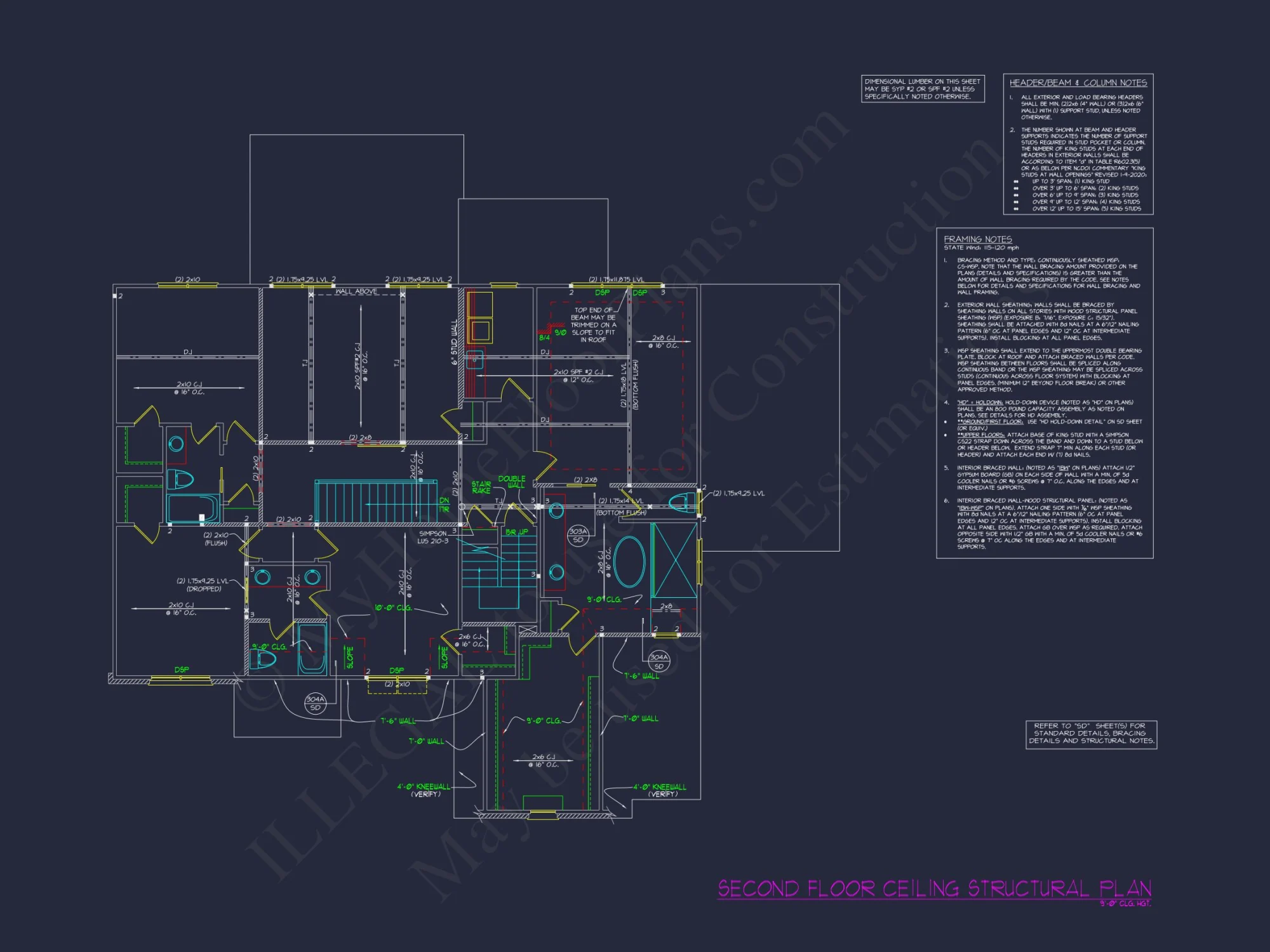 Spacious Farmhouse house Plan with Detailed Floor Blueprint