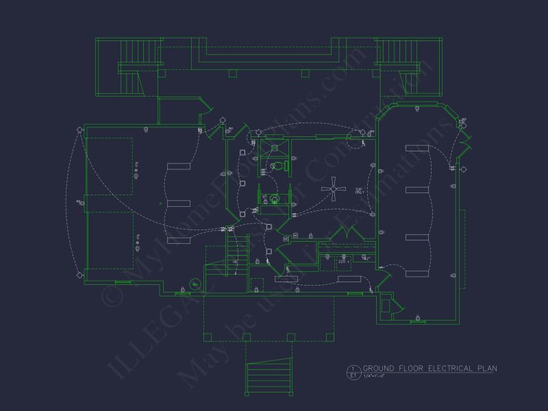 Spacious house Architectural Plan with CAD Designs
