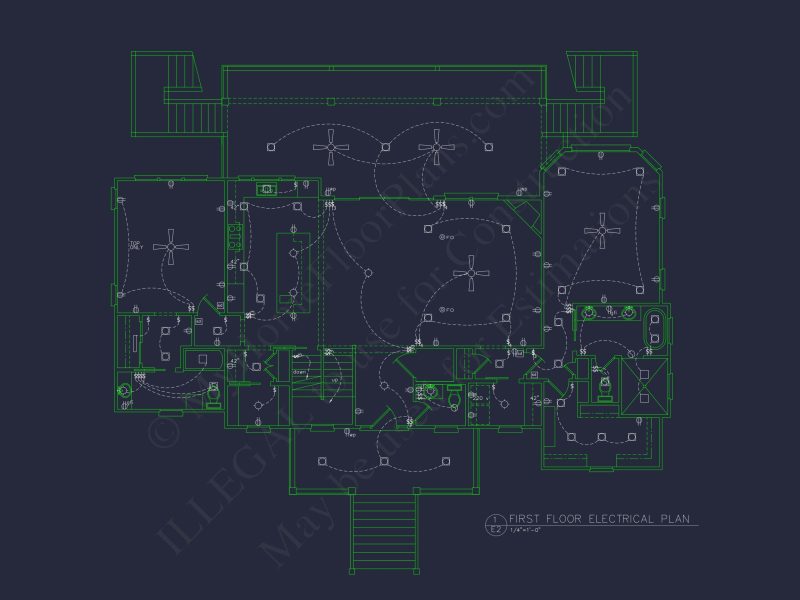 Spacious house Architectural Plan with CAD Designs