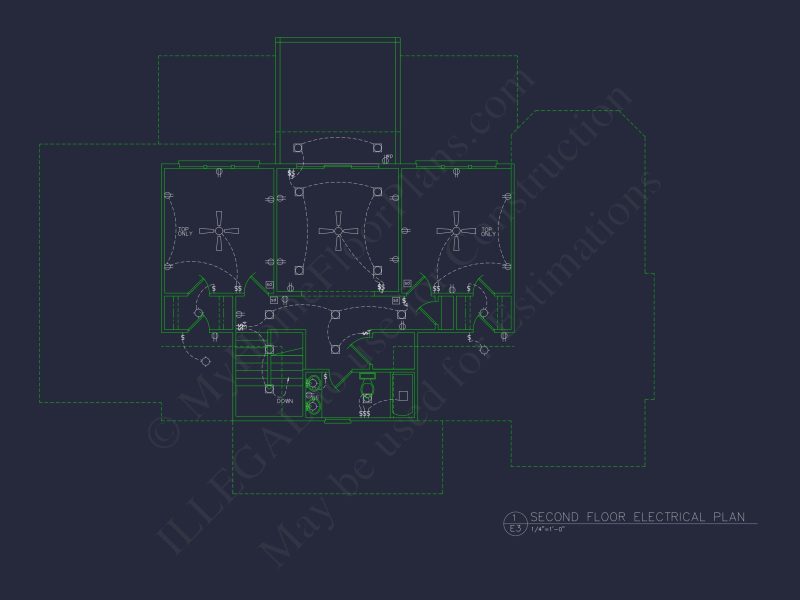 Spacious house Architectural Plan with CAD Designs