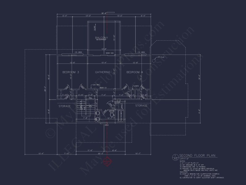 Spacious house Architectural Plan with CAD Designs