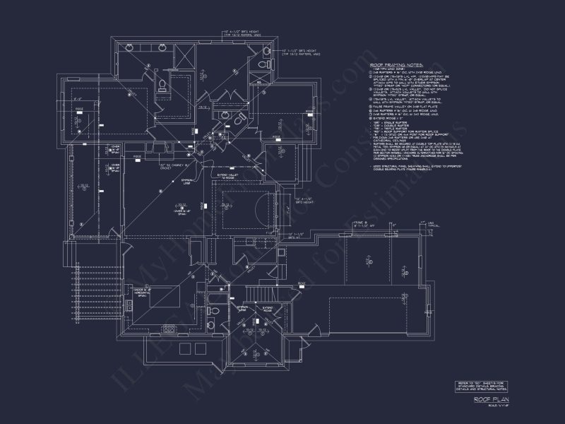 Spacious house Blueprint Featuring Traditional Designs