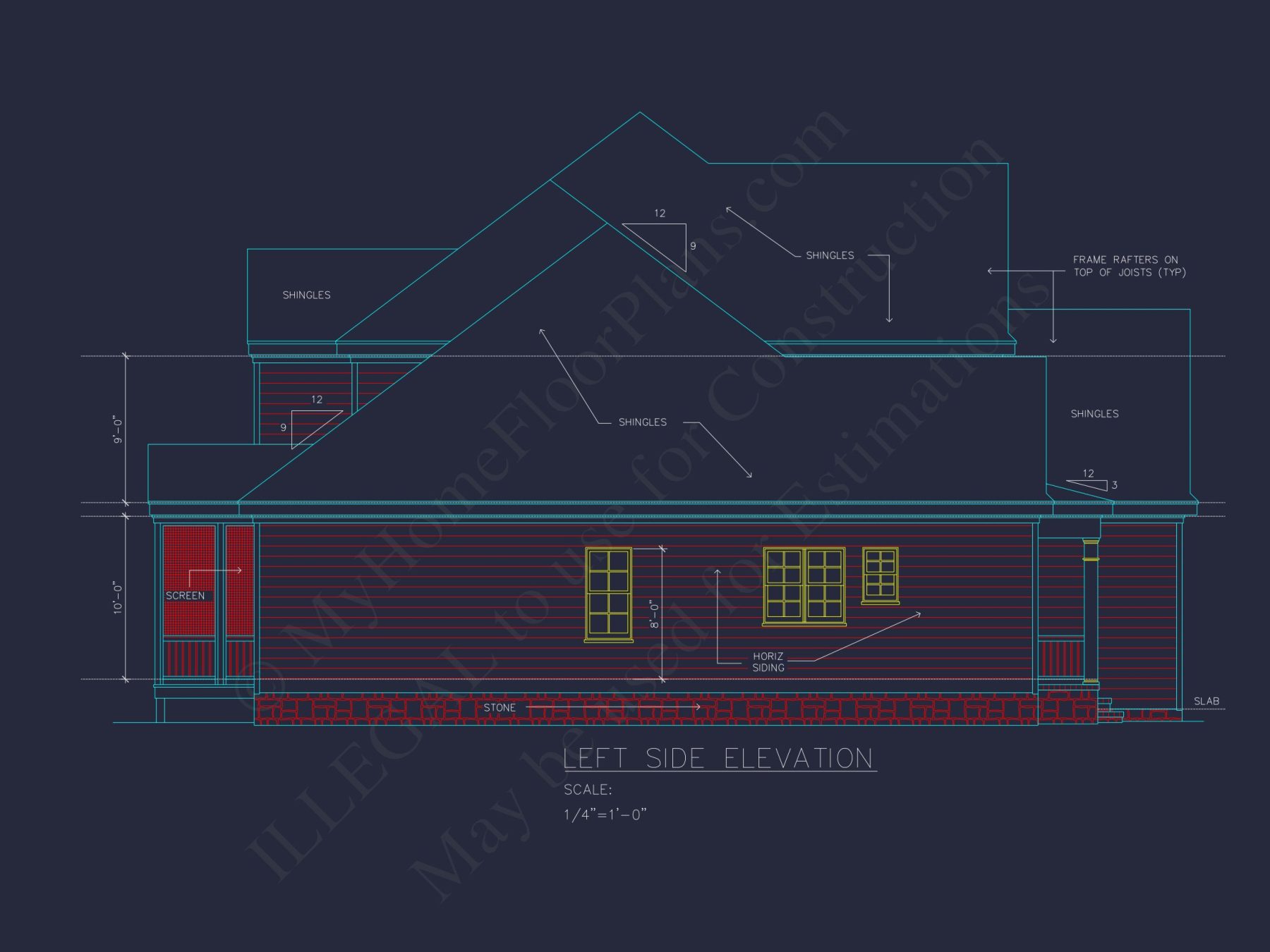 Spacious house Blueprint with 5 Bedrooms and CAD Designs