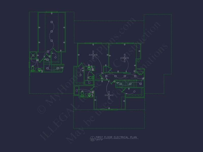 Spacious house CAD Floor Plan with Custom Architectural Designs