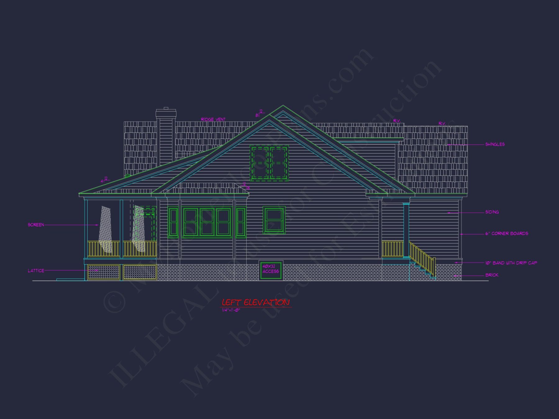 Spacious house Design with Floor Plan, CAD & Blueprint